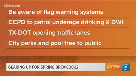 Spring Break 2022 Coming To Corpus Christi