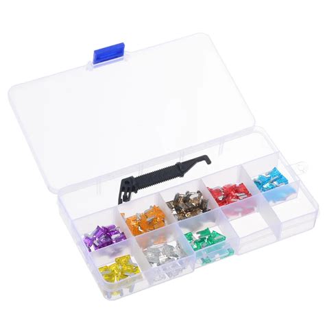 New 100pcs Micro Auto Car Mini Blade Fuses Assortment Kit With Black Puller 3a 5a 7 5a 10a 15a