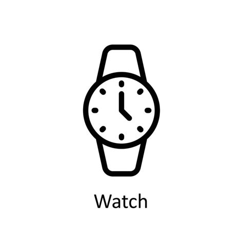 reloj vector contorno iconos sencillo valores ilustración valores