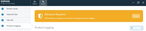 Sophos Endpoint Self Help Product Logging
