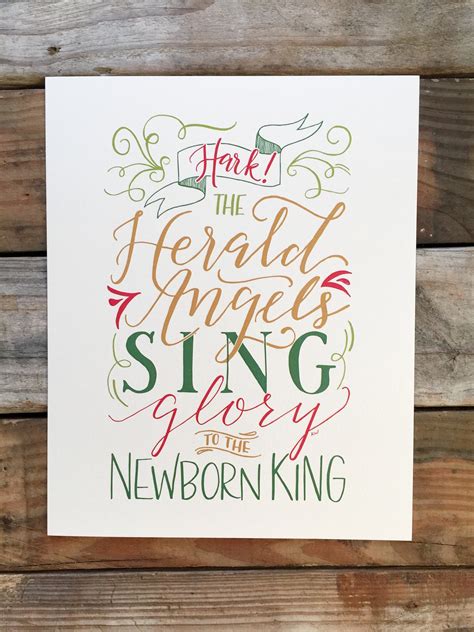 Hark The Herald Angels Sing Art Print Krystal Whitten