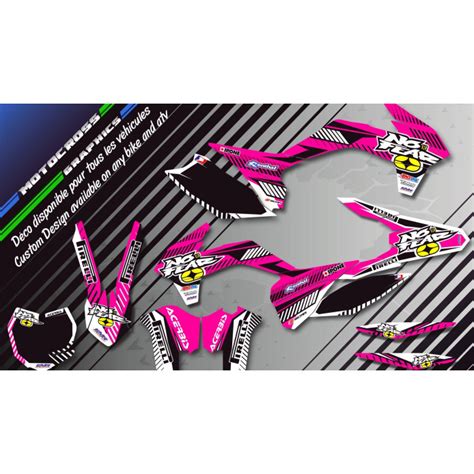 NO FEAR CA5F Graphic Kit HONDA CRF 150F 250F Custom Graphics Mx