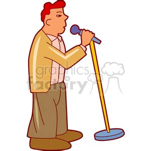 stand up comedian clipart #160027 at Graphics Factory.