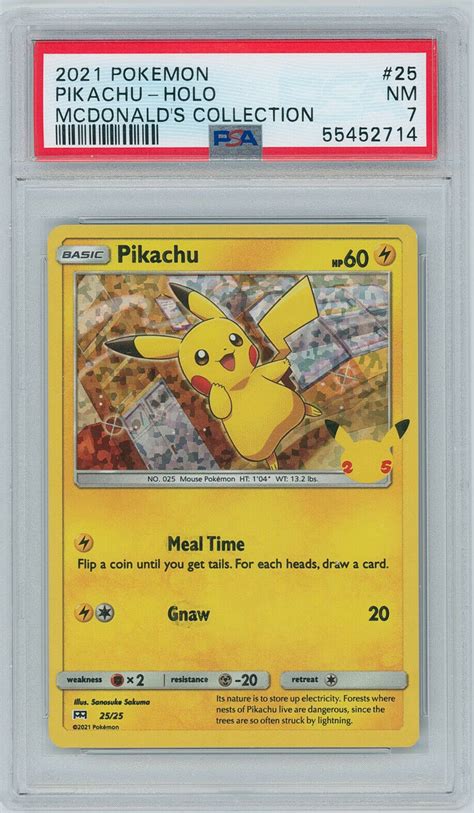 Mavin 2021 Pokémon Pikachu Holo McDonalds 25th Anniversary Promo