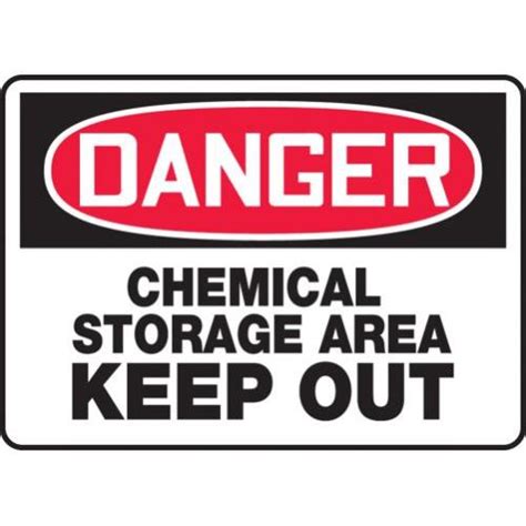 Buy Accuform Mchl051xp10 Osha Danger Safety Sign Chemical Storage