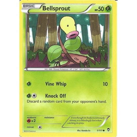 Pokemon Trading Card Game 1 111 Bellsprout Common XY 03 Furious