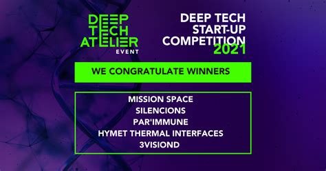 Deep Tech Atelier Start Up Competition 2021 Silencions