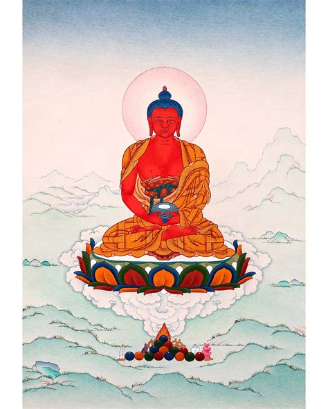 Amitabha Buddha Thangka Amitabha Buddha Mahayana Buddhism Thangka