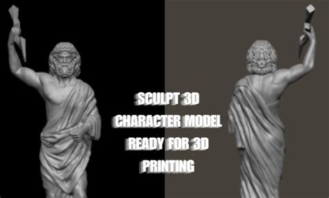 Do D Sculpting And D Character Modelling For D Printing In Zbrush