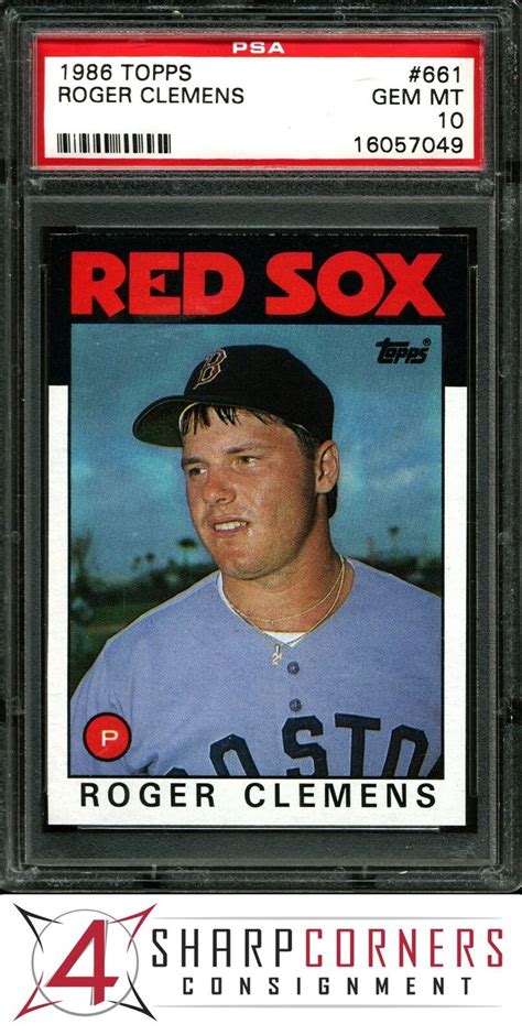 Roger Clemens 1986 Topps 661 Base Price Guide Sports Card Investor