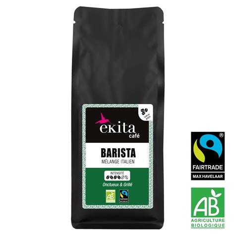 Caf Italien En Grains Barista Bio G