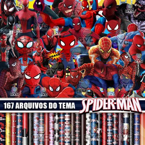 Arquivo Digital Homem Aranha - Arquivo Digital Kit Homem Aranha | Elo7 Produtos Especiais