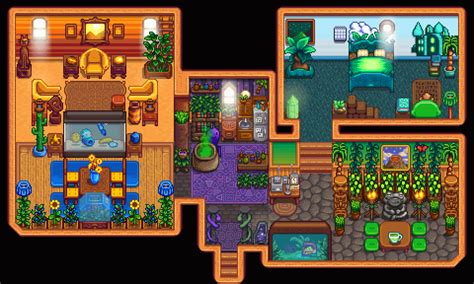 Aesthetic Farmhouses Or Other Interior Places In The Game Stardew Valley