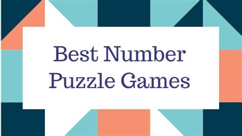 6 Best Number Puzzle Games - EducationalAppStore