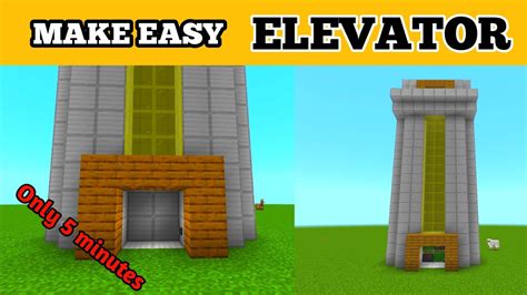 How To Make Elevator In Minecraft Elevator Tutorial In Minecraft On