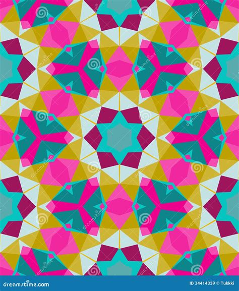 Multicolor Geometric Pattern In Bright Color Royalty Free Stock Images