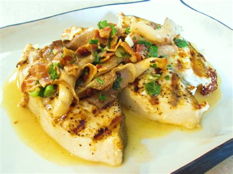 Grilled Halibut Recipe With Garlic Lemon Butter Sauce Poor Mans Gourmet Kitchen