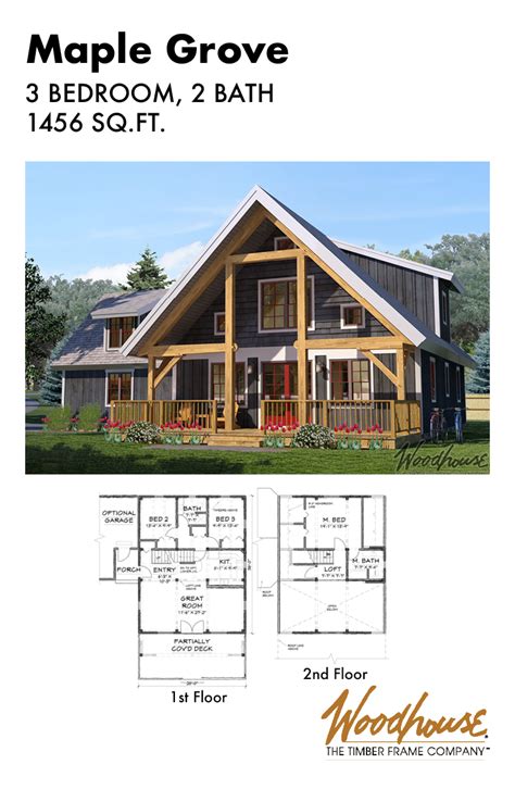 3 Bedroom A Frame House Plans - Union Park Dining Room