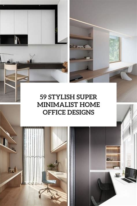 59 Stylish Super Minimalist Home Office Designs - DigsDigs