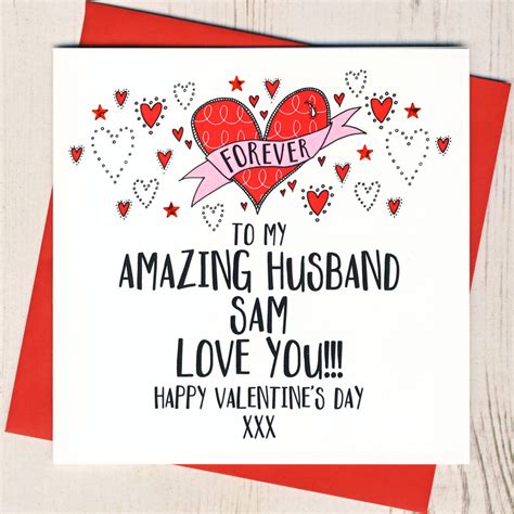 Personalised Amazing Husband Valentines Card By Eggbert And Daisy