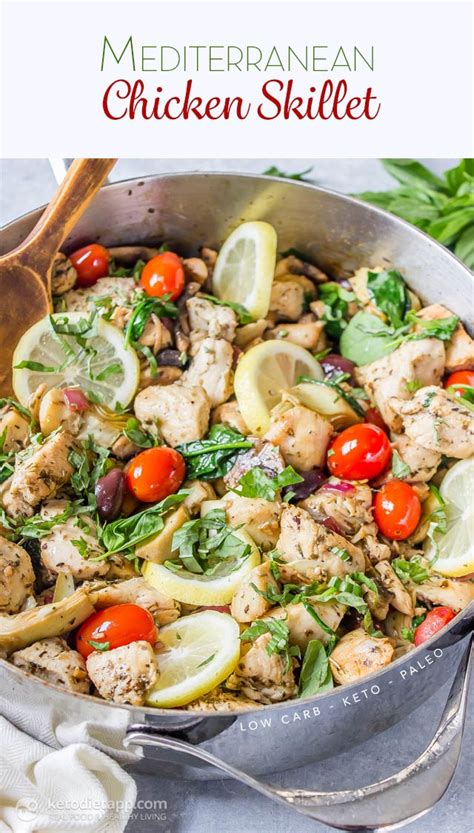 Keto Mediterranean Chicken Skillet Ketodiet Blog