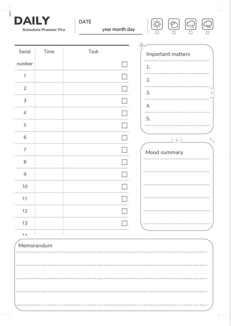 WORD of Schedule Planner Pro.docx | WPS Free Templates