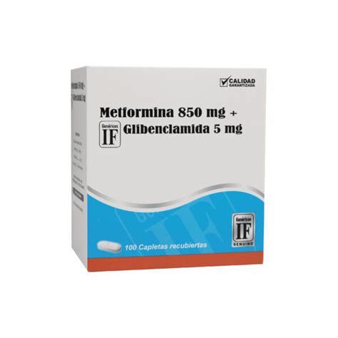 METFORMINA 850 MG GLIBENCLAMIDA 5 MG IF Ibero Fármacos