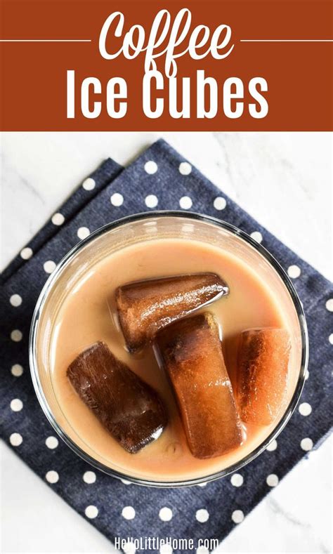 Coffee Ice Cubes Quick Easy Recipe Hello Little Home Recipe Coffee Ice Cubes Honey