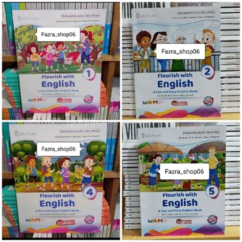 Jual NEW Buku Flourish With English Bahasa Inggris Sd Mi Kelas 1 2 4 5