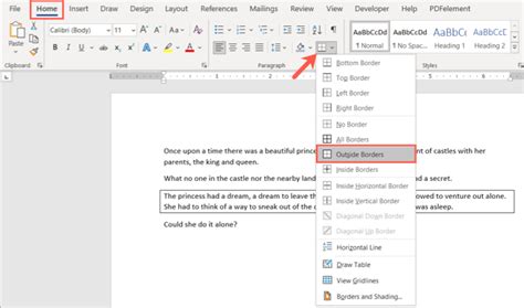 How To Put A Border Around Text In Microsoft Word