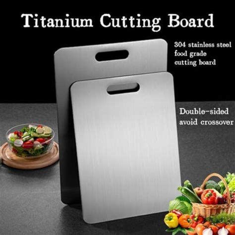 Stainless Steel Cutting Board Double Sided Cutting Boards Kitchen