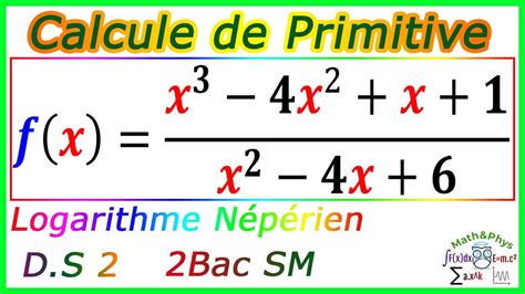 Fonctions Primitives Calcul De Primitives 2 Bac SM Exercice 5