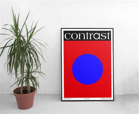 Contrast poster - Fonts In Use