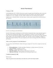 Atrial Fibrillation N Docx Atrial Fibrillation Etiology Of Afib