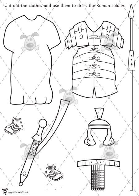 Paper Doll Clothes And Accessories To Make It Look Like The Roman