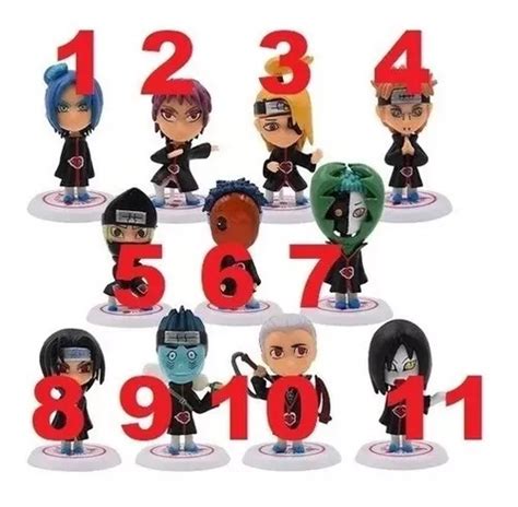 Boneco Naruto Akatsuki Miniatura Itachi Valor Unidade Mercadolivre