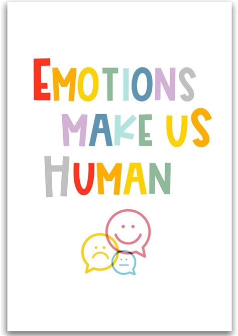 Emotions Make Us Human Positive Inspirational Classroom