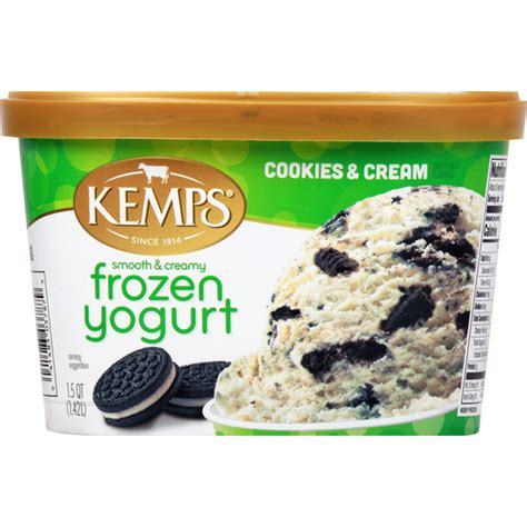 Kemps Frozen Yogurt Cookies And Cream Smooth And Creamy 1 5 Qt Delivery