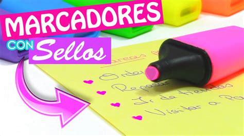 Manualidades MARCADORES Con SELLOS DIY Regreso A Clases Innova