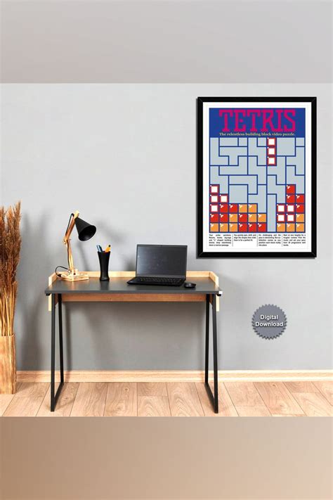 Minimalist Design Printable Tetris Poster. Pixel Art Tetris - Etsy in ...