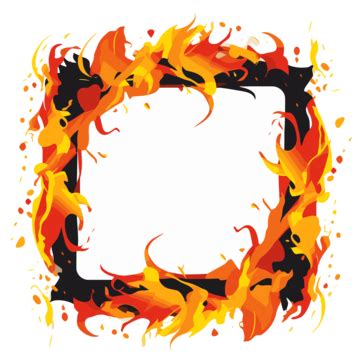 Flame Border PNG, Vector, PSD, and Clipart With Transparent Background ...