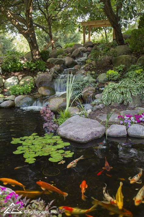 20+ Backyard Waterfall Koi Pond