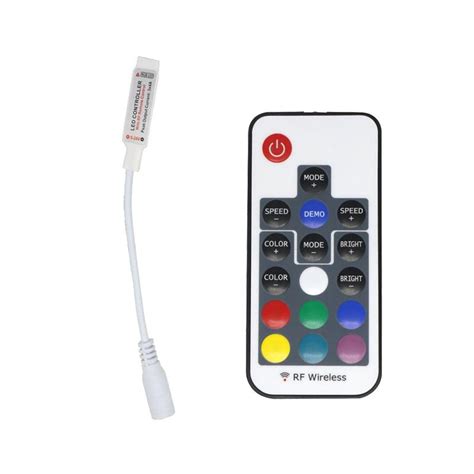 Mini Rf Kablosuz Uzaktan Rgb Erit Led Uzaktan Kumanda Dc V