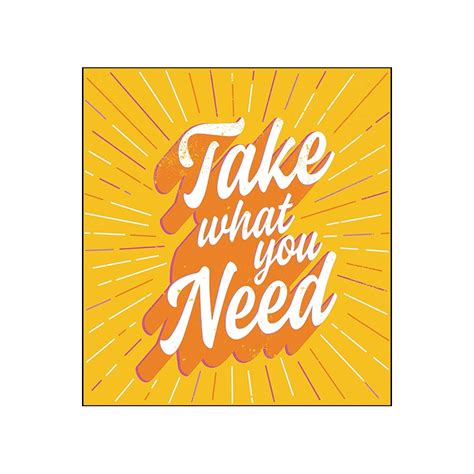 Upstart® Take What You Need Poster | Carr McLean