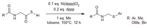 Nickel Catalyzed Selective Decarbonylation Of Amino Acid Thioester