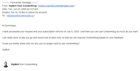 How To Write A Subscription Cancellation Email For Saas Baremetrics