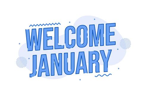 Premium Vector Welcome January Banner Design