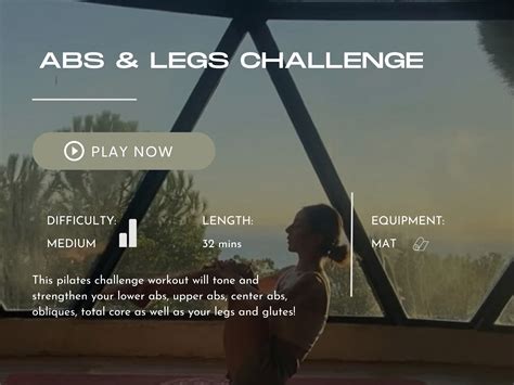 Abs & Legs Pilates Challenge – BONUS CLASS – Bodhicore