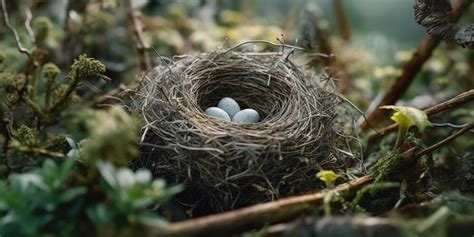 Premium Photo | Mockingbird nest ai generative