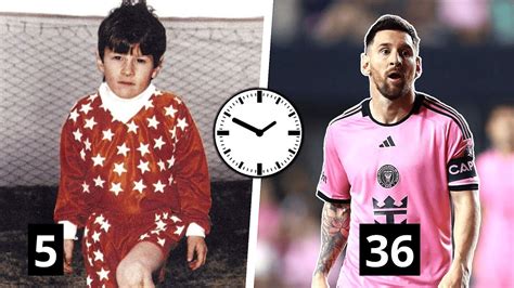 Lionel Messi Transformation From 1 To 36 Years Old Youtube